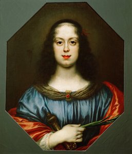 Portret Vittoria della Rovere 1622-1694 jako Świętej Katarzyny, lata 40. XVII wieku autorstwa Carlo Dolci