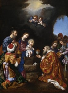 Pokłon Trzech Króli (olej na płótnie) autorstwa Carlo Dolci