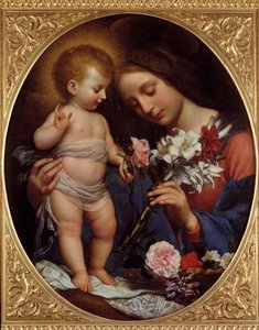 Dziewica z obrazem lilii – Carlo Dolci (1616-1686) 1642 Nd. 0,79x0,65 m Montpellier, Musee Fabre