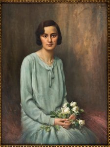 Portret Niny Galletto (olej na płótnie) autorstwa Carlo Grossi