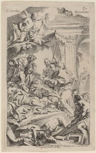 San Carlo Borromeo udzielający ostatniej komunii ofiarom zarazy