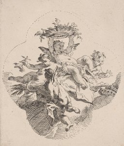 Putti trzymający kwiaty, 1725-75.