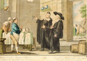 Priest Arlotto, Carlo Lasinio (1759-1838), kolorowy grawer autorstwa Carlo Lasinio