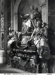 Pomnik Papieża Innocentego XI, ok.1697 (marmur) autorstwa Carlo Maratta or Maratti