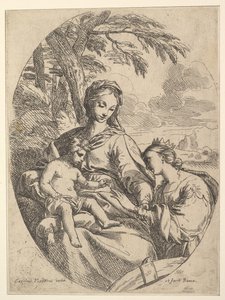 Wesele św Katarzyny. autorstwa Carlo Maratta or Maratti