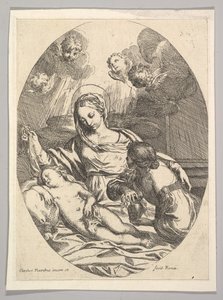 Dziewica z Dzieciątkiem ze św. Marią Magdaleną. autorstwa Carlo Maratta or Maratti