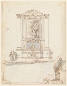 Projekt ołtarza autorstwa Carlo Marchionni