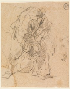 Rysunek Chłop z torbą, 1728-78 autorstwa Carlo Marchionni