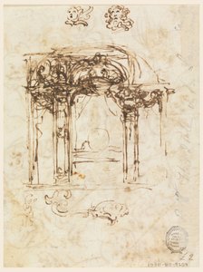 Rysunek, studia głów, 1760-80 autorstwa Carlo Marchionni