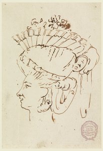 Głowa kobiety w kapeluszu autorstwa Carlo Marchionni