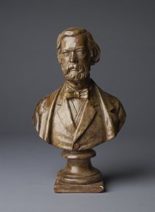 Popiersie Sir Johna Charlesa Robinsona (gipsowe popiersie, brązowienie)