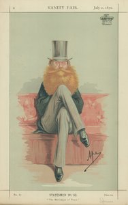 Earl Spencer, Posłaniec pokoju, 2 lipca 1870, komiks Vanity Fair autorstwa Carlo Pellegrini