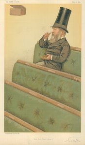 Pan Charles Nicholas Warton, Hear Hear Hear, 10 maja 1884, komiks Vanity Fair autorstwa Carlo Pellegrini