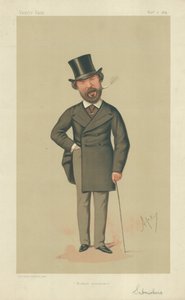 Pan Henry Du Pre Labouchere, Modest assurance, 7 listopada 1874, komiks Vanity Fair autorstwa Carlo Pellegrini
