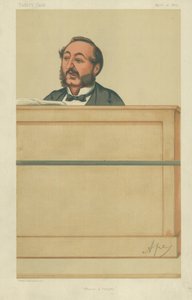 Pan Ira D. Sankey, Pochwała i modlitwa, 10 kwietnia 1875 r., komiks Vanity Fair autorstwa Carlo Pellegrini