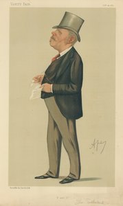 Pan Thomas Sutherland, P und O, 22 października 1887, komiks Vanity Fair autorstwa Carlo Pellegrini