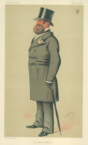 Sir Henry Josias Stracey, dżentelmen ze wsi, 10 lipca 1875, komiks Vanity Fair autorstwa Carlo Pellegrini