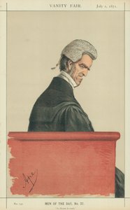 Sir John George Shaw-Lefevre, La Reyne le veult, 1 lipca 1871, rysunek Vanity Fair autorstwa Carlo Pellegrini