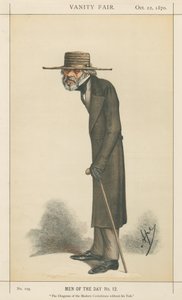 Diogenes współczesnych Koryntian bez swojej wanny, Thomas Carlyle (seria Vanity Fair) autorstwa Carlo Pellegrini