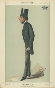Markiz Westminster, najbogatszy człowiek w Anglii, 16 lipca 1870, komiks Vanity Fair autorstwa Carlo Pellegrini