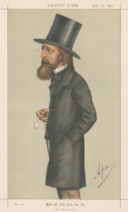 The Poet Laureate, Lord A. Tennyson (seria Vanity Fair) autorstwa Carlo Pellegrini