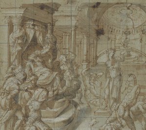 Męczeństwo św. Katarzyny Aleksandryjskiej, 1560-70. autorstwa Carlo Portelli