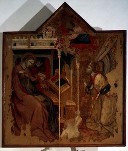 Zwiastowanie (tempera na panelu) autorstwa Carlo da Camerino