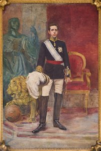 Jego Wysokość Król Alfonso XIII autorstwa Carlos Angel Diaz Huertas