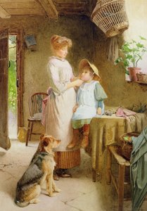 Nowa maska (olej na płótnie) autorstwa Carlton Alfred Smith