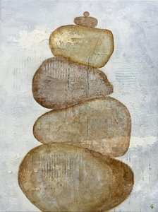 Ułożone kamienie Zen autorstwa Carolina Gårdheim