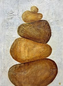 Ułożone kamienie Zen autorstwa Carolina Gårdheim