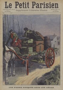 Zamaskowana kobieta w bagażniku