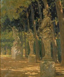 Carrefour na końcu Tapis Vert, Wersal autorstwa Carroll Beckwith