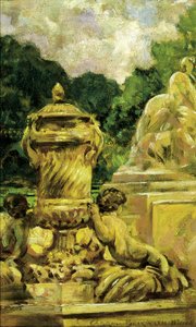 Ogród Fontann w Nimes, Francja, 1911.