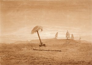 Pejzaż z grobami, ok. 1930 r. 1835-1837 autorstwa Caspar David Friedrich
