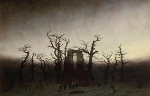 Opactwo w dębowym lesie autorstwa Caspar David Friedrich