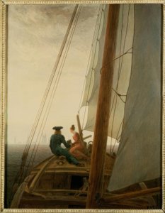 Na marynarzu autorstwa Caspar David Friedrich