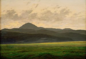 Krajobraz górski w Czechach autorstwa Caspar David Friedrich