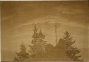 Krzyż w górach autorstwa Caspar David Friedrich