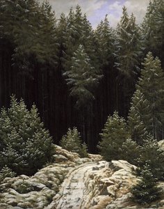 Wczesny śnieg autorstwa Caspar David Friedrich