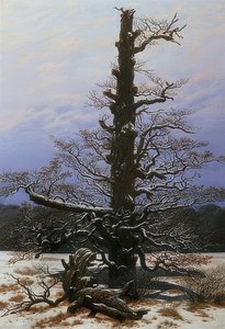 Dąb w śniegu. 1829 autorstwa Caspar David Friedrich