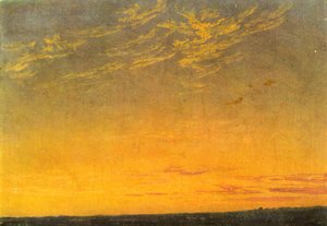 Wieczór autorstwa Caspar David Friedrich