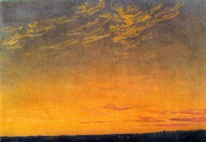 Wieczór z chmurami Caspara Davida Friedricha autorstwa Caspar David Friedrich