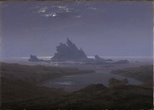 Rafa skalna na plaży morskiej? autorstwa Caspar David Friedrich