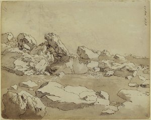 Studia skał, bloki leżące obok siebie autorstwa Caspar David Friedrich