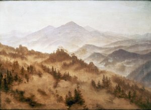 Górski krajobraz autorstwa Caspar David Friedrich