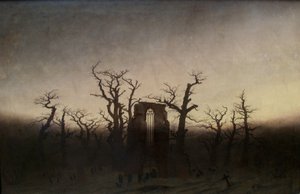 niemiecki: Abtei im Eichwald Opactwo w lesie dębowym autorstwa Caspar David Friedrich