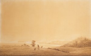 Niemiecki: Die Ostküste der Insel Rügen mit Schäfer Wschodnie wybrzeże wyspy Rugia z pasterzem autorstwa Caspar David Friedrich