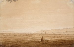 Pejzaż z obeliskiem, 1803 autorstwa Caspar David Friedrich