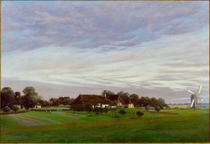 „Płaski kraj” Okolice Greifswaldu, Niemcy autorstwa Caspar David Friedrich